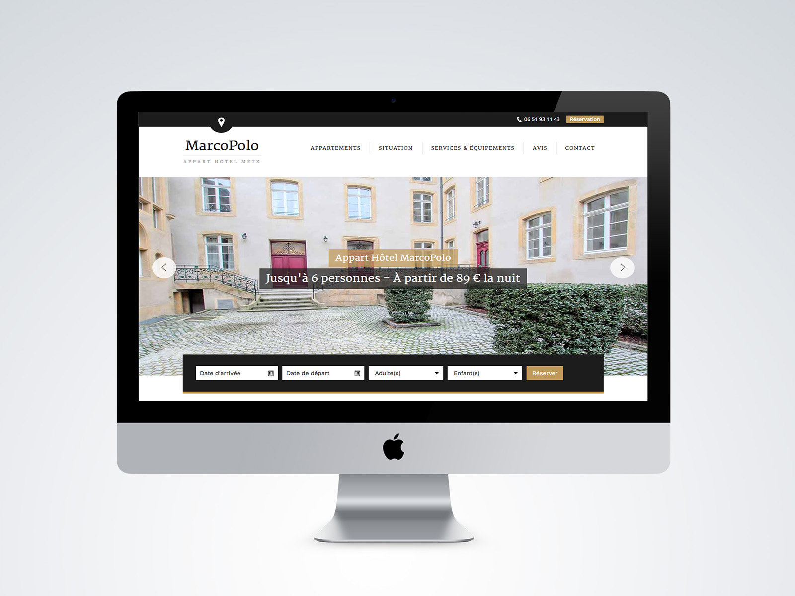 Agence Création Site Web Metz Appart Hôtel MarcoPolo Agence